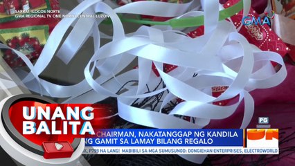 5 barangay chairman, nakatanggap ng kandila at iba pang gamit sa lamay bilang regalo | UB