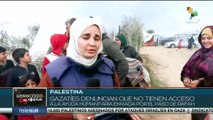 Cientos de gazatíes desplazados a la frontera con Egipto
