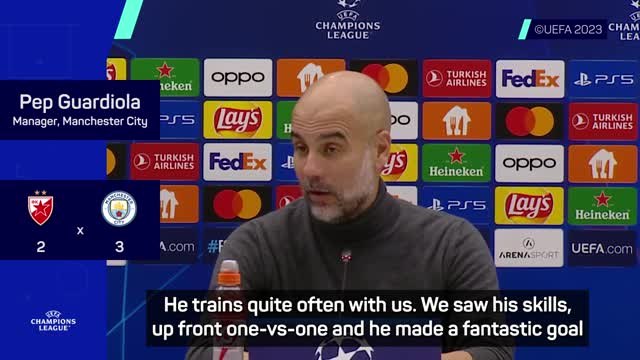 Guardiola raves about Hamilton after first goal for City