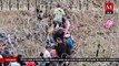 Guardia Nacional detiene a migrantes varados entre alambres de púas y el río Bravo