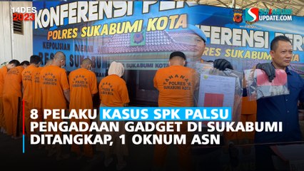 8 Pelaku Kasus SPK Palsu Pengadaan Gadget di Sukabumi Ditangkap, 1 Oknum ASN
