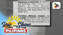 Ex-Rep. Teves, kinasuhan sa DOJ ng kasong may kaugnayan sa terorismo