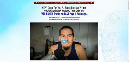 PR Scribe Live DEMO Invitation For Page 1 Rankings