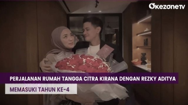 Rezky Aditya dan Citra Kirana Rayakan Ulang Tahun Pernikahan yang ke-4, Penuh Kejutan