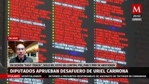 Se aprobó el desafuero del fiscal de Morelos Uriel Carmona en la Cámara de Diputados