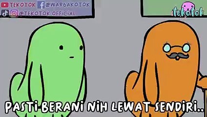 Animasi Tekotok, Kakek Ingin Nyebrang Di Jalan