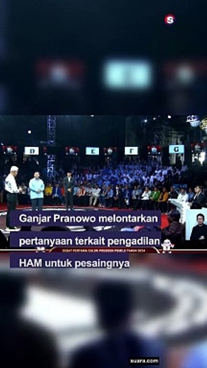 Ganjar Pranowo Beri Pertanyaan soal Pengadilan HAM, Tanggapan Prabowo : Saya Orang yang Sangat Keras Membela HAM, Masalah HAM Jangan Dipolitisasi