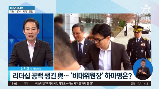 한동훈 조기 등판?…與 비대위원장에 韓 우선 검토