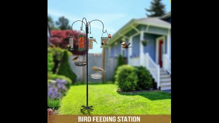 Bird Feeder Station With Water Bath & Parasol Base
