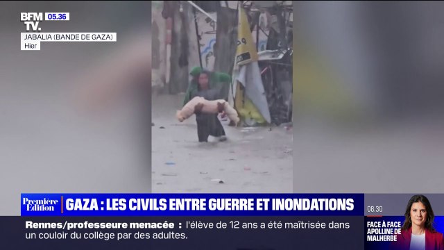 Gaza: les inondations aggravent la situation des déplacés palestiniens