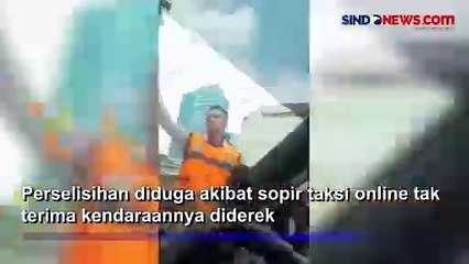 Viral! Sopir Taksi Online Ngaku Dianiaya Petugas Dishub gegara Tak Terima Diderek