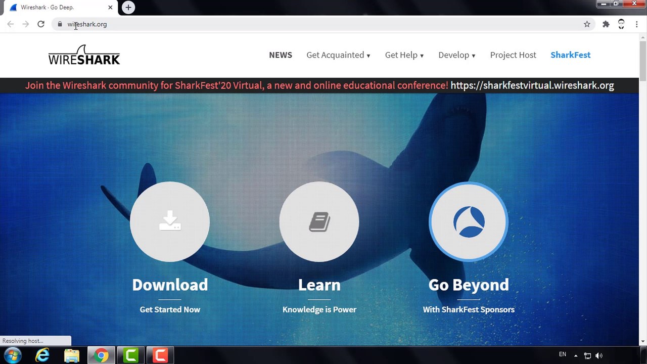 1# Installing Wireshark | تثبيت برنامج واير شارك