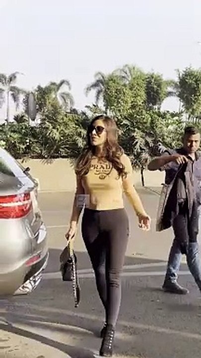 Sophie Choudry Dons A Prada Outfit For Airport Look