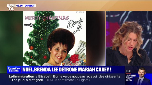 Brenda Lee détrône Mariah Carey avec son tube de Noël Rockin' Around the Christmas Tree , 65 ans après sa sortie