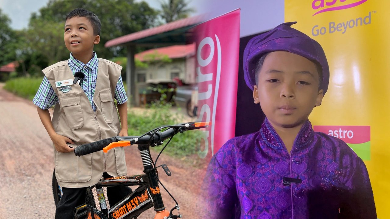 Loghat utara pekat sangat... Wartawan cilik Haziq mengaku susah cakap KL