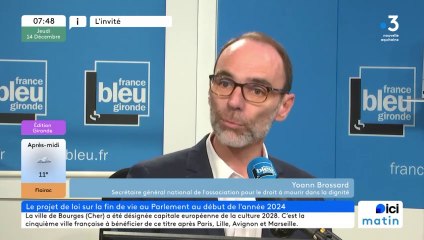 Yohan Brossard, secrétaire général de l'Association droit à mourir dans la dignité (ADMD)