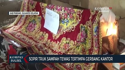Sopir Truk Sampah Tewas Tertimpa Gerbang Kantor