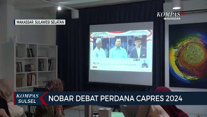 Nobar Debat Perdana Capres 2024
