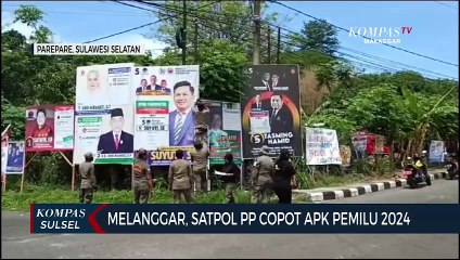 Melanggar, Satpol PP Copot APK Pemilu 2024
