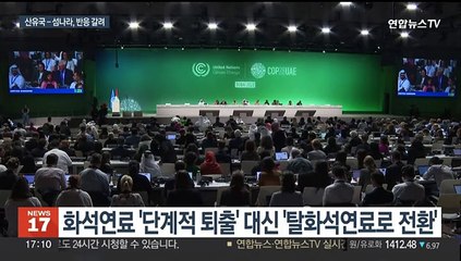 기후변화총회, '탈화석연료'에 첫 합의…해석엔 온도차