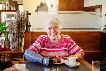 Bionic arm given to 84 year-old woman after losing limb to cancer