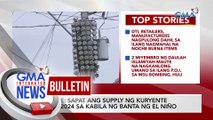 DOE: Sapat ang supply ng kuryente sa 2024 sa kabila ng banta ng El Niño | GMA Integrated News Bulletin