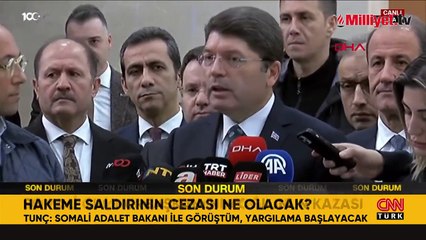 Bakan Tunç'tan Somali Cumhurbaşkanı'nın oğlunun karıştığı kazayla ilgili flaş açıklama