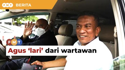 Agus ‘lari’ dari wartawan lepas beri keterangan pada polis