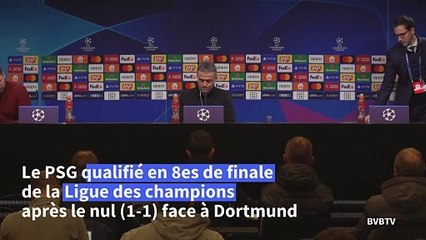 Ligue des champions: le PSG en huitièmes de finale après son nul contre Dortmund