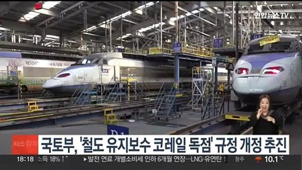 국토부, '철도 유지보수 코레일 독점' 규정 개정 추진