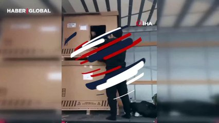 Tır dorsesindeki kutunun içinden bu halde çıktı!