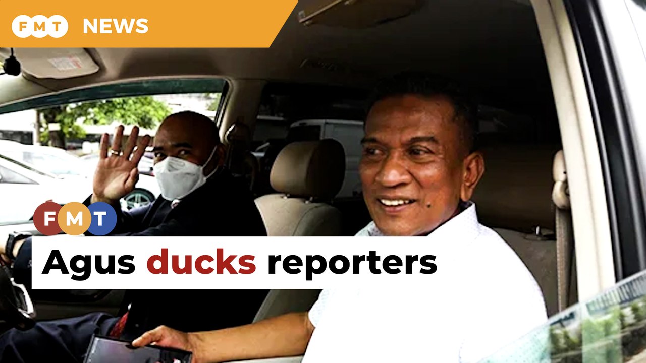 Agus ducks reporters after giving cops statement