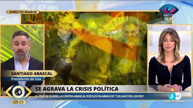 Las contundentes palabras de Abascal en Telecinco: “Yo no soy Feijóo. Yo no ando pidiendo perdón a la izquierda”