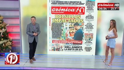 Bolsillos impactados, la devaluación que pega fuerte en la tapa del Diario Crónica