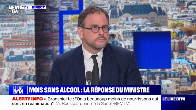 Aurélien Rousseau: Le ministère de la Santé est engagé depuis des dizaines d'années sur des campagnes de lutte contre l'alcool