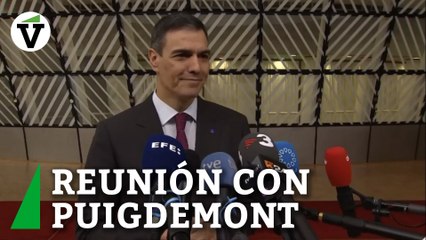 Sánchez sobre si se va a reunir con Puigdemont: "Mire, yo veo mi agenda y lo que tengo es una reunión con Pere Aragonès para inaugurar el supercomputador en Barcelona