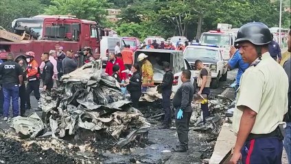 Sobe para 16 o número de mortos em acidente múltiplo na Venezuela