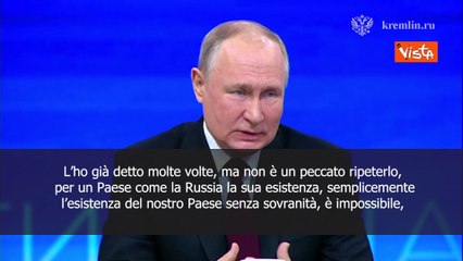 Putin: Non esiste Russia senza sovranit?