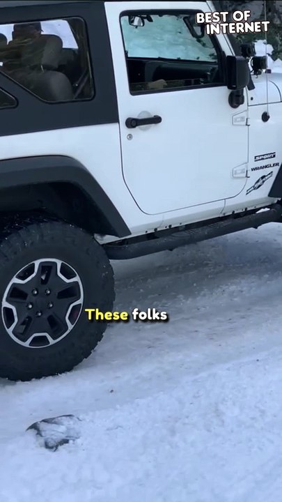 Off-Road Skiing Adventure with a Jeep! ⛷️ || Best of Internet