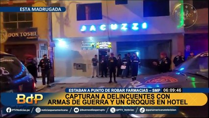 SMP: intervienen a dos extranjeros con armas de guerra dentro de un hotel