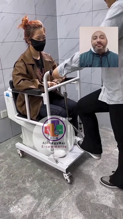 Wheelchair device to help disabled people move around the house