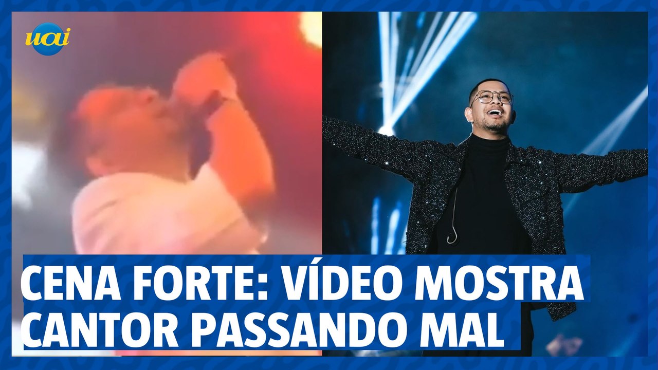 Cenas fortes: vídeo mostra momento em que cantor gospel passa mal em show