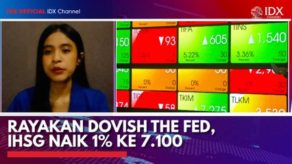Rayakan Dovish The Fed, IHSG Naik 1% ke 7.100