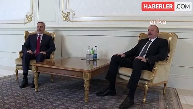 Dışişleri Bakanı Hakan Fidan, Azerbaycan Cumhurbaşkanı İlham Aliyev tarafından kabul edildi
