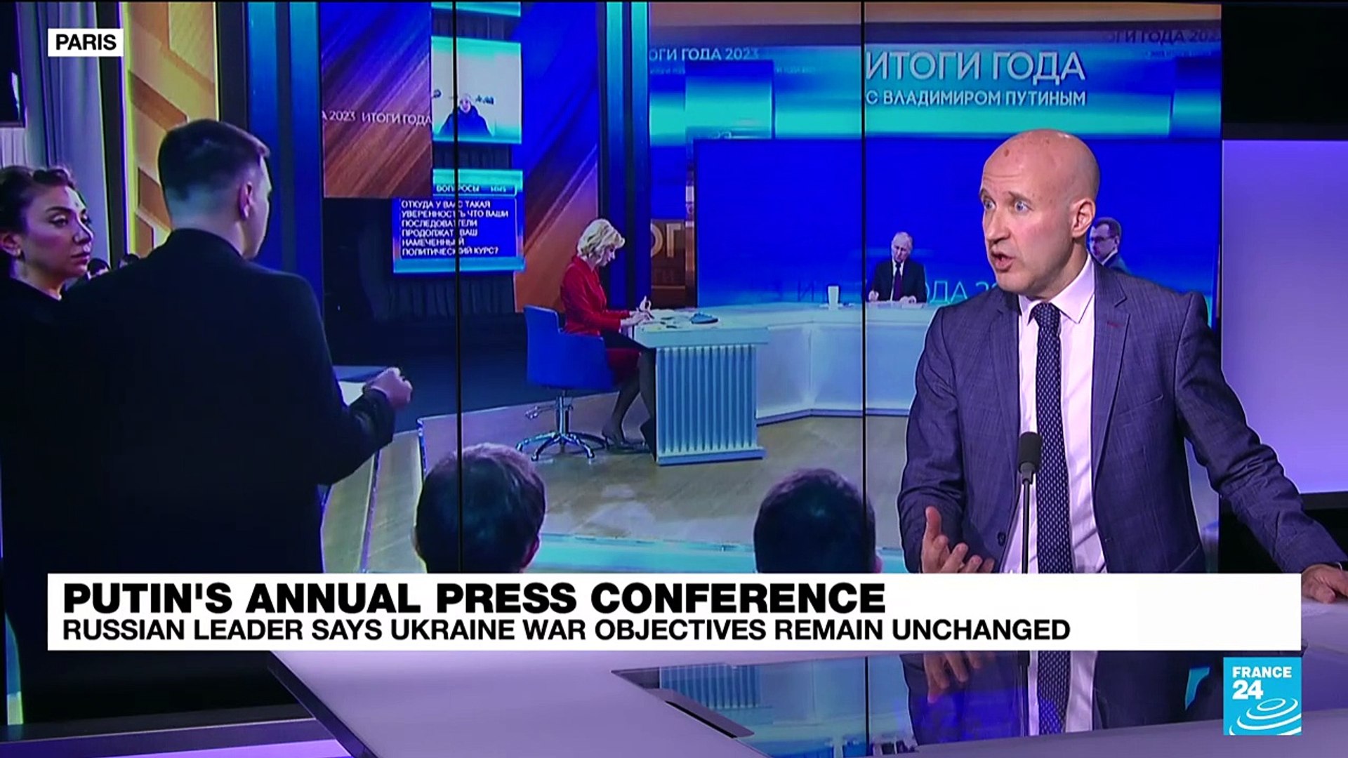 Putin says Ukraine war objectives remain unchanged