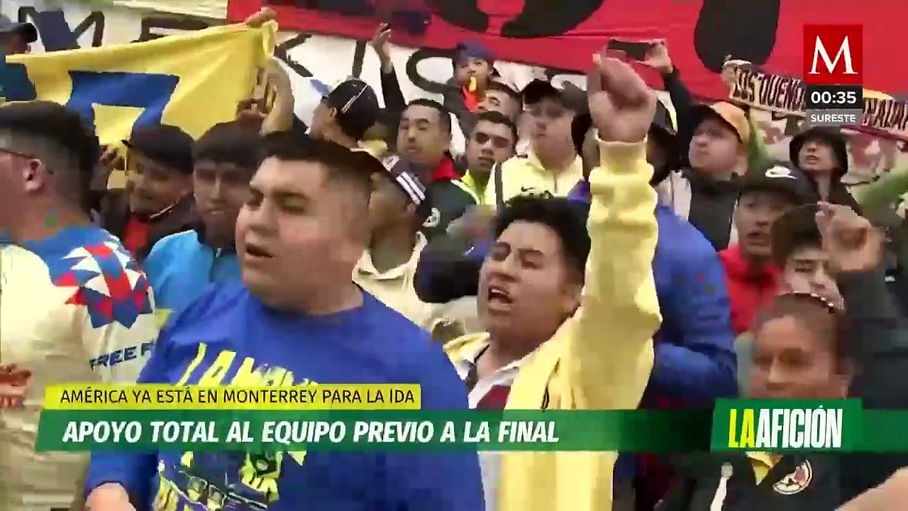Aficionados despiden al América previo a la final de ida de Liga MX contra Tigres