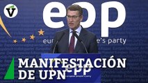 Feijóo acudirá a la manifestación de UPN del domingo en Pamplona contra el PSOE y Sánchez