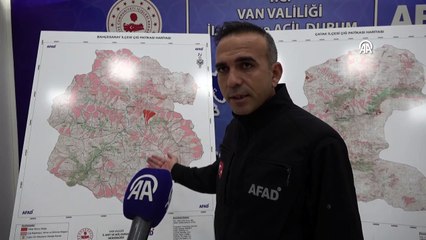 Van'da 16 kişilik teknik ekip bölgede çığ tehlikesi olan yerleri belirliyor