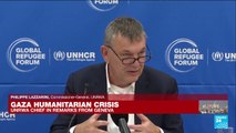 UNRWA chief Lazzarini on Gaza humanitarian crisis at Geneva refugee forum
