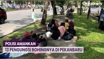 Polisi Amankan 13 Pengungsi Rohingnya yang Terlantar di Jalanan Pekanbaru